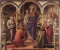 Madonna And Child With St Fredianus And St Augustine Renaissance Filippo Lippi